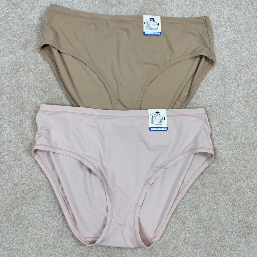 b.tempt'd by Wacoal Sculpted Hipster Panties 2 Pack Tan Pink 974289 XL Womens